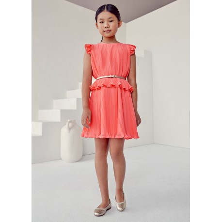 Φόρεμα γάζα πιέτες κορίτσι Mayoral