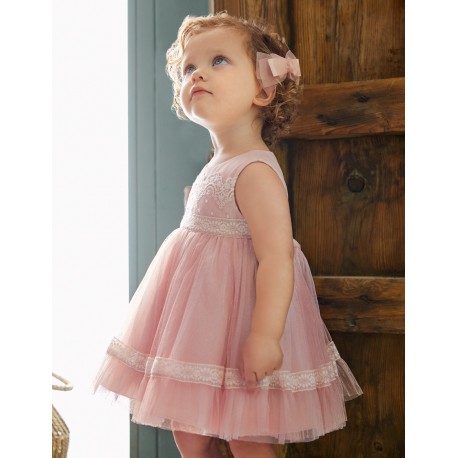 Φόρεμα αμπιγιέ με τούλι baby κορίτσι Abel&Luna by Mayoral