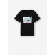 Black Short Sleeve T-Shirt Tiffosi