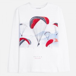 Παιδική λευκή μπλούζα αλεξίπτωτα MAYORAL