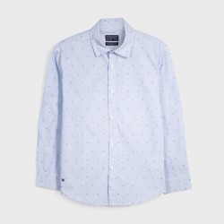 Αγορίστικο πουκάμισο μακρυμάνικο ζακάρ MAYORAL